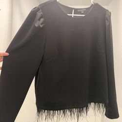Black Feathers Blouse 