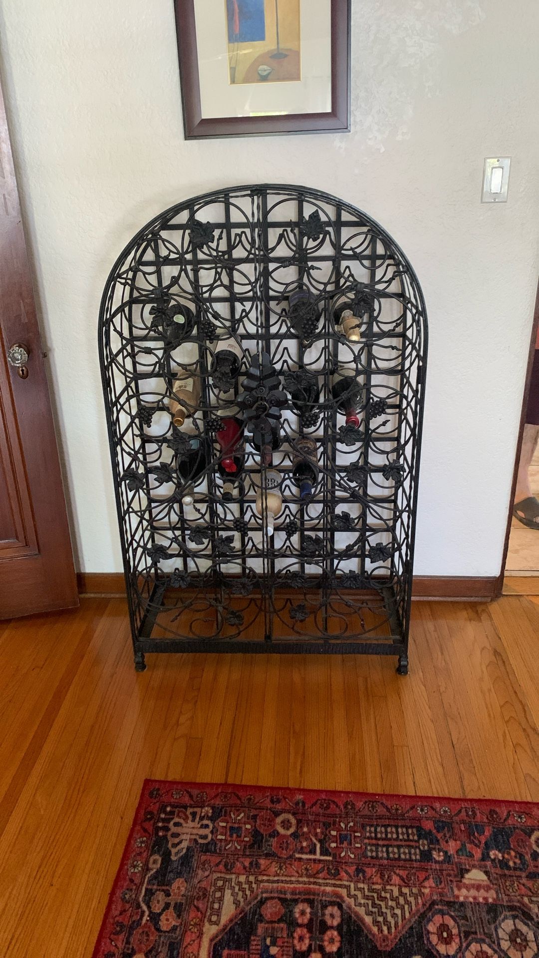 Wrought Iron Wine Rack