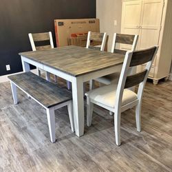 Solid wood dinning room table