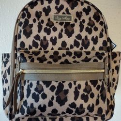 Diaper Backpack Changed Pad New Leopard Print $85 Cash 