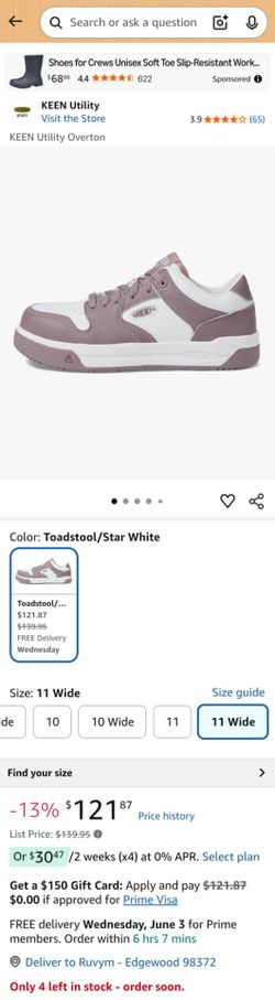 KEEN Utility Overton Toadstool/Star White 1029863W