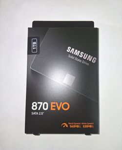 Samsung 870 EVO SATA III SSD 1TB 2.5” Internal Solid State Drive