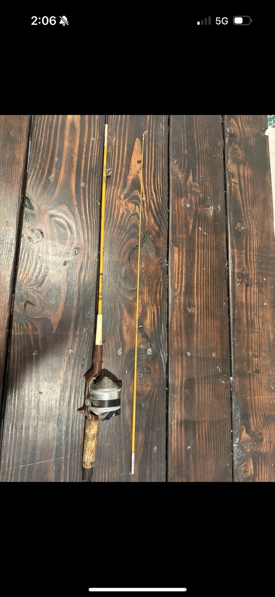 Vintage Johnson Fishing Rod / With Zepco Real