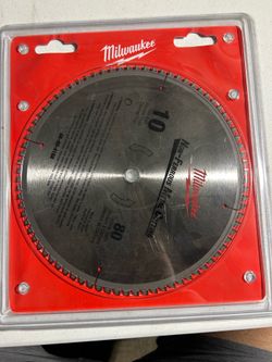 NEW Milwaukee 10” 80T Non-Ferrous Metal Cutting Saw Blade 48-40-4168