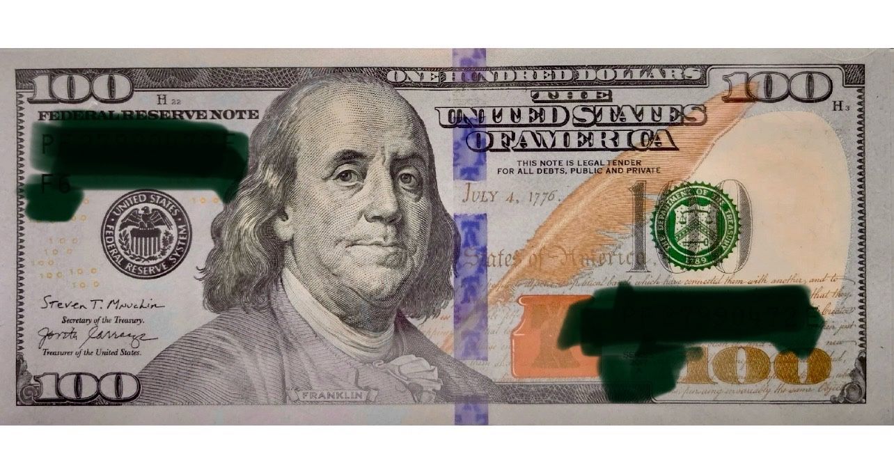 100 Dollar Crispy New 