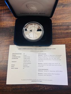 2020 American Eagle 1 oz Silver Proof Coin