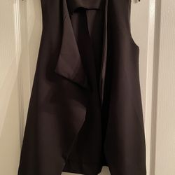 Black Blazer Vest Small 