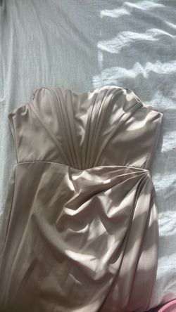 Strapless Satin Long Dress