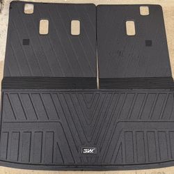 3W Cargo Mat Alfombrilla Honda Pilot 2023 2024 2025 2026 TPE ajuste personalizado para todo tipo de clima, accesorios para Honda Pilot 2023-2026