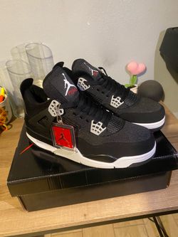 Jordan 4 black canvas