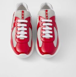 Prada America's Cup Sneakers Red