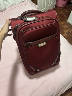 Dark Red Vintage Jessica Simpson Luggage