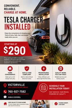 EV charger Tesla rapid charger