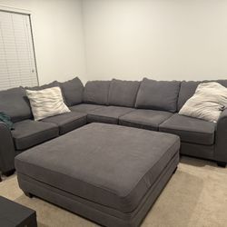 Large Sectional with Ottoman Set