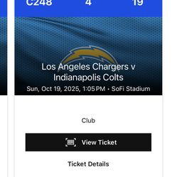 Chargers vs Colts
