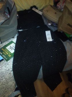 Large Beautiful sparkle pants set
