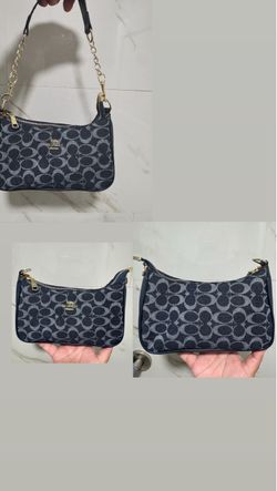 Coach Signature Denim Shoulder Bag