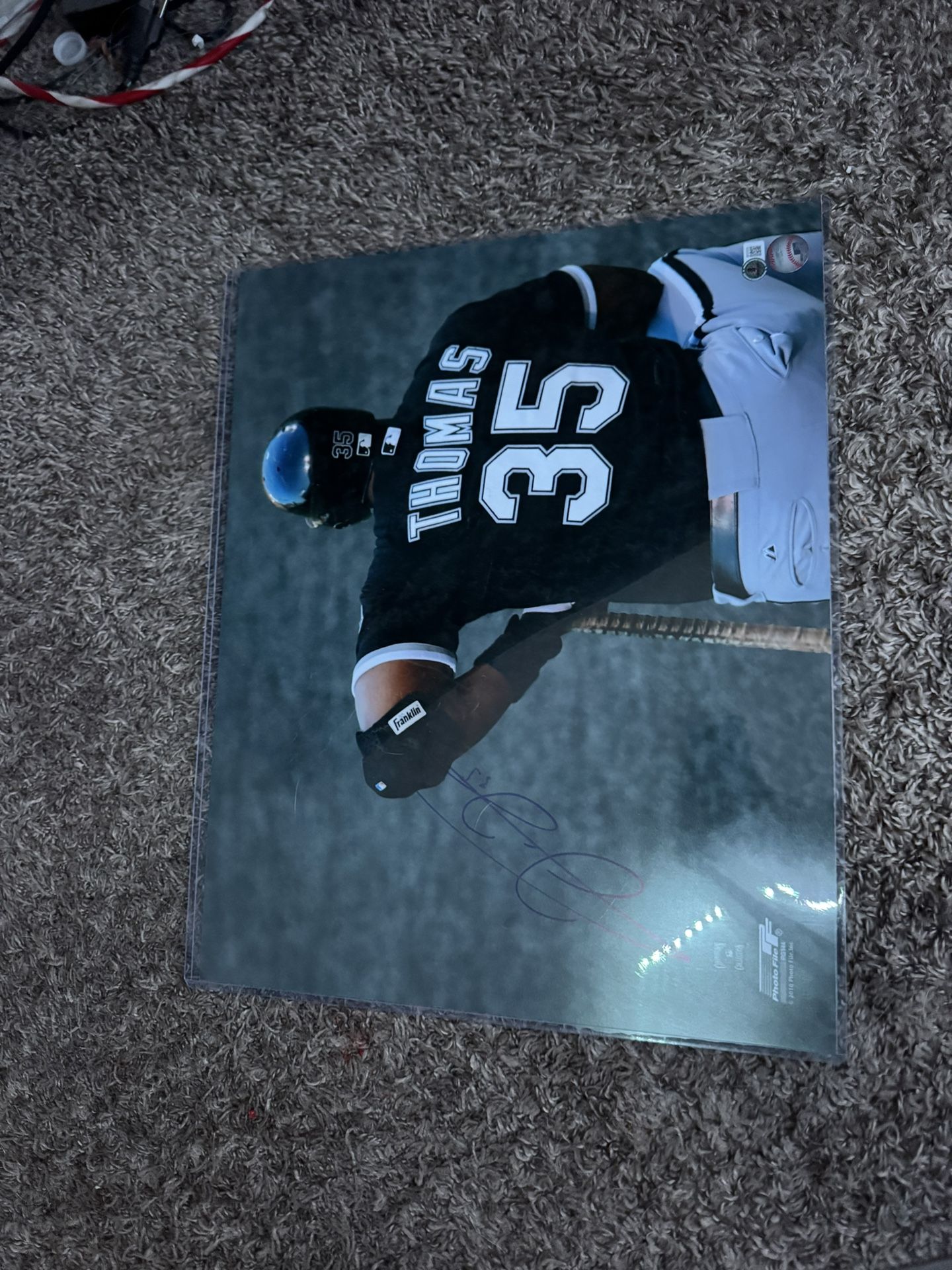 Signed Frank Thomas Photo