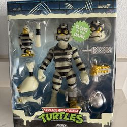 Teenage Mutant Ninja Turtles Scratch Cat (Glow in The Dark) - 7" TMNT Action Figure with Accessories Classic Cartoon Collectibles- FREE GIFT WITN PURC