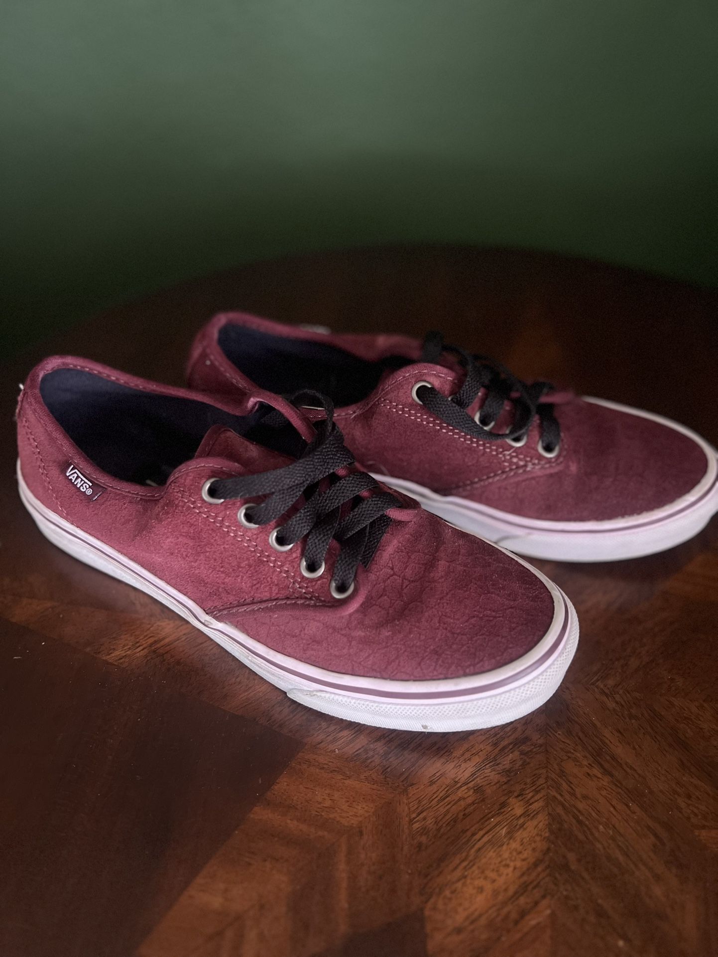 Women’s size 7.5 Vans Burgundy Sneakers