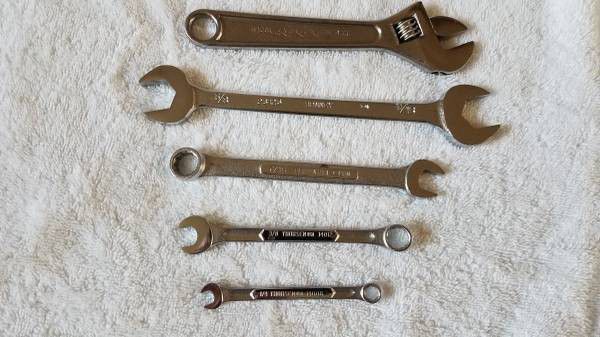 Group of 5 Wrenches