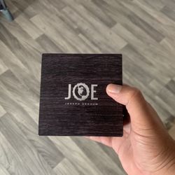 NEW UNISEX WOOD & LEATHER JOSEPH ABBOUD CONOGRAPH  WATCH 