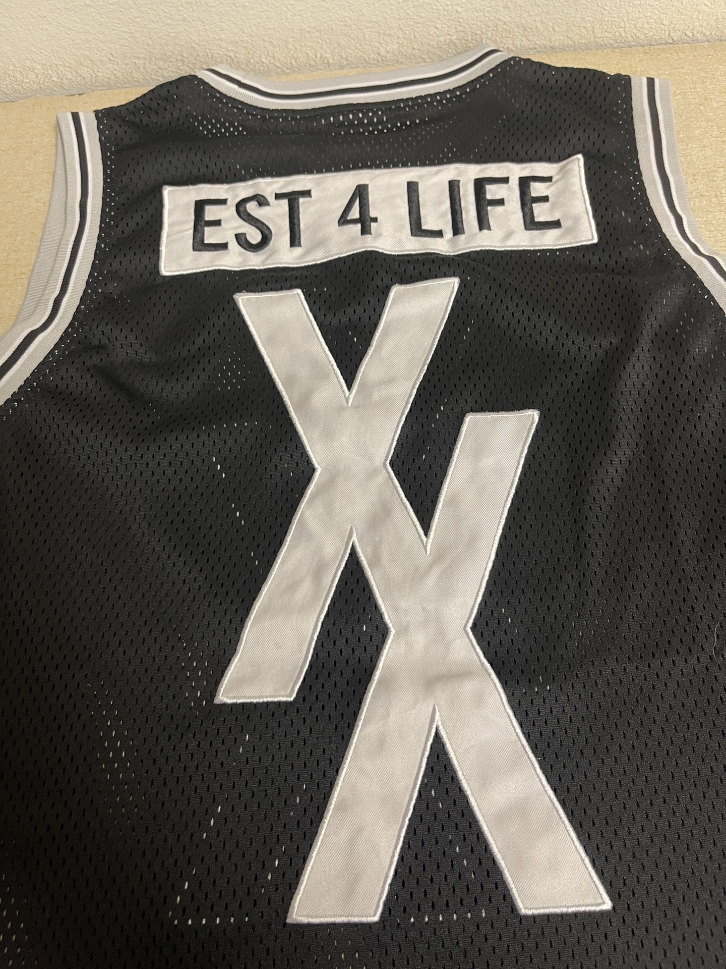 Machine Gun Kelly EST 4 Life Basket Ball Jersey L