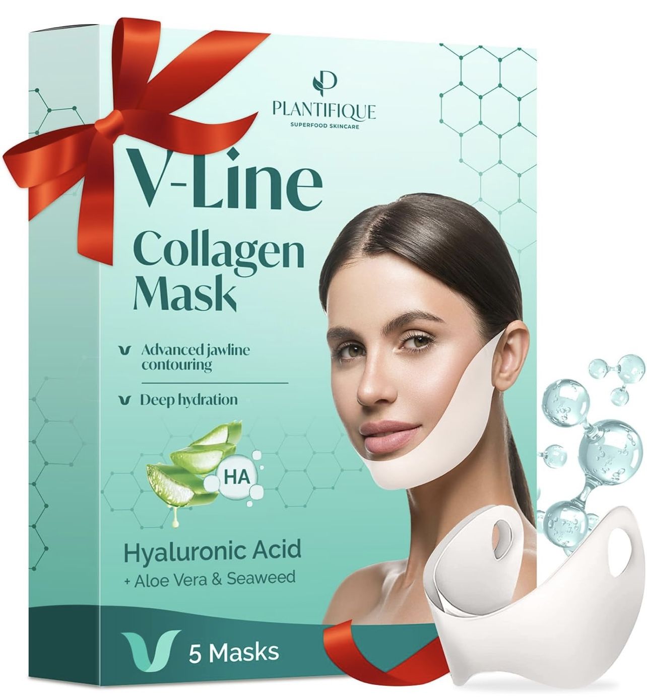 PLANTIFIQUE V-Line Collagen Mask for face