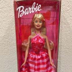 XO Valentine Barbie Doll with Tic Tac Toe Game for You 2002 NIB 55517 New