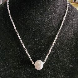 Judith Ripka Ball Pendant Necklace 