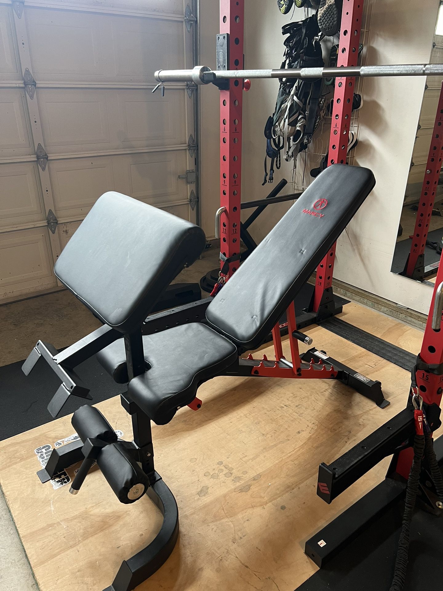 Marcy adjustable Weight Bench with Preacher Curl