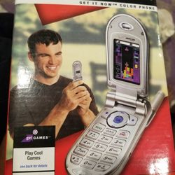 Vintage Metallic Silver LG-VX4500 Flip Cellular Phone