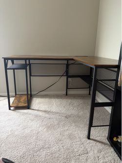 L shaped desk