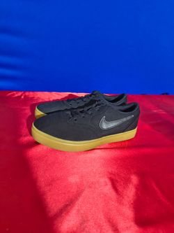 Nike Kids Check Canvas Shoes/Black (Size 2.5Y)
