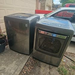 Washer and electric dryer