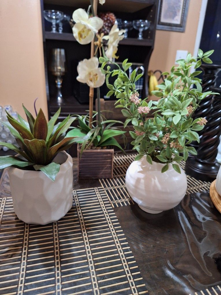 Floreros Artificiales, $6 c/u