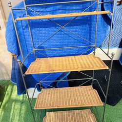 4-tier shelving unit.