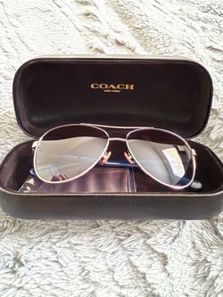 Coach Blue Sunglasses Unisex