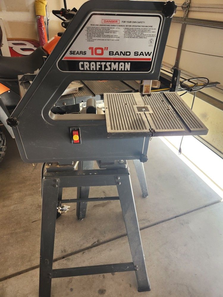 Craftsman 10in Band Saw, Craftsman Table Saw