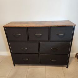 7 Drawer Storage Console (Fabric Drawers) 