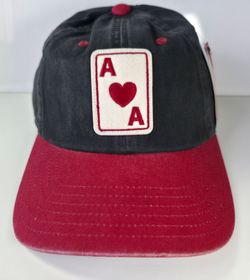 American Needle Archive Collection Anaheim Aces Baseball Cap Hat Black Red
