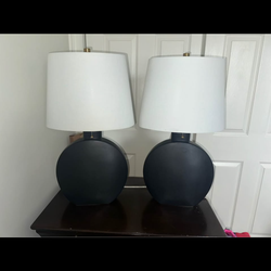 Black table lamps