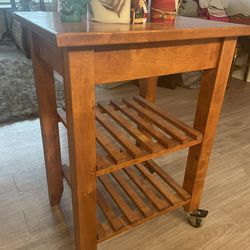 Wooden Kitchen Side Table