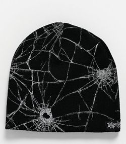 Lurking class by sketching tank penalty shot black skully beanie from Zumiez