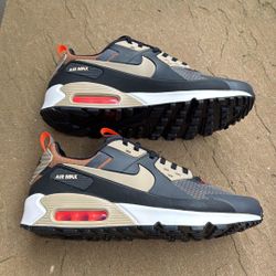 New Nike Air Max 90 Drift Gray Khaki Black Shoes Men’s 9