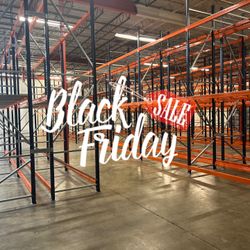 Black Friday Used Pallet Racks Industrial Warehouse shelving forklifts Liquidation 