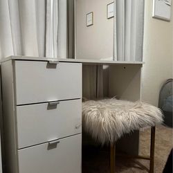Vanity With Stool