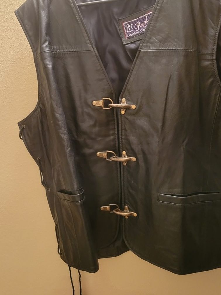 Leather Vest Mens