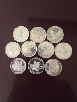 Pure silver coins