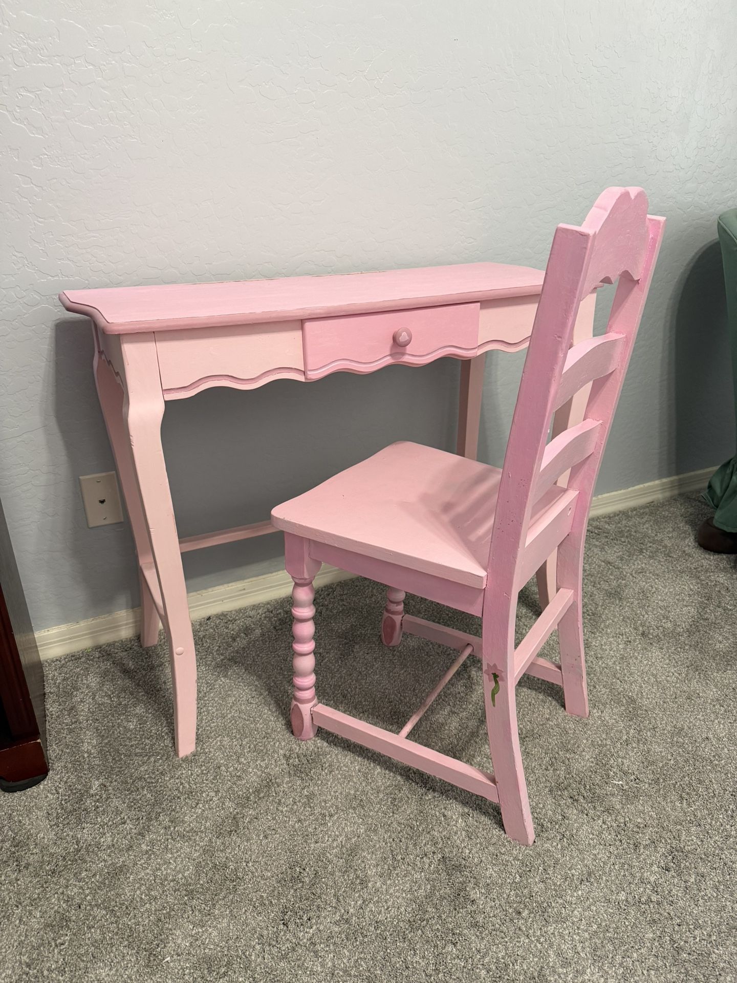 Desk / Entry Table With Chair